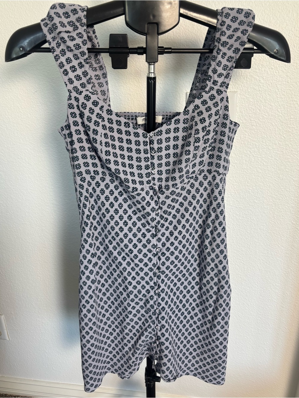 Madewell Mini Dress with Floral Dot Print